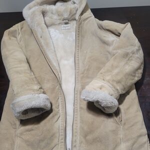 Women's Tan Shearling Coat